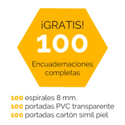 KIT 100 ENCUADERNACIONES...